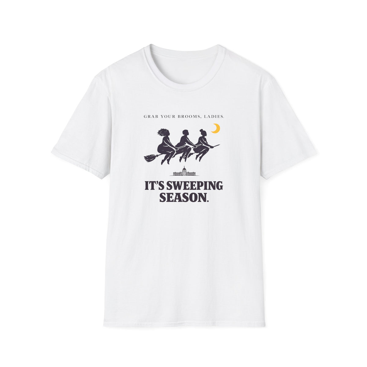 Witches on Brooms T-Shirt — Halloween Tee