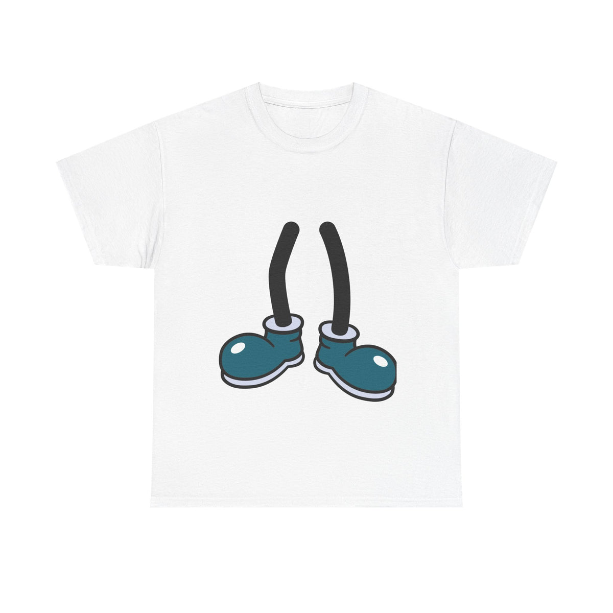 Blue Cartoon Shoes T-Shirt