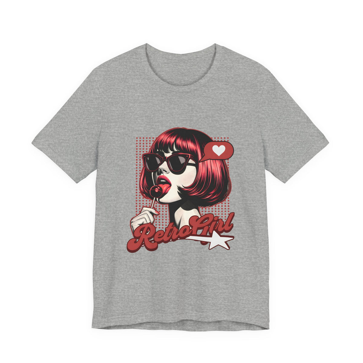 Retro Girl Illustration T-Shirt