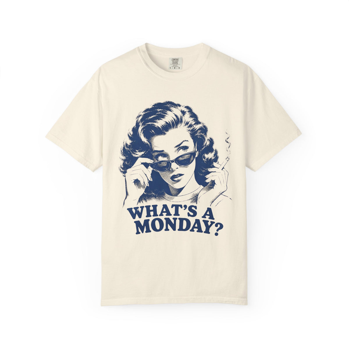 "Whats A Monday? Shirt, Vintage Pop Art Graphic Tee