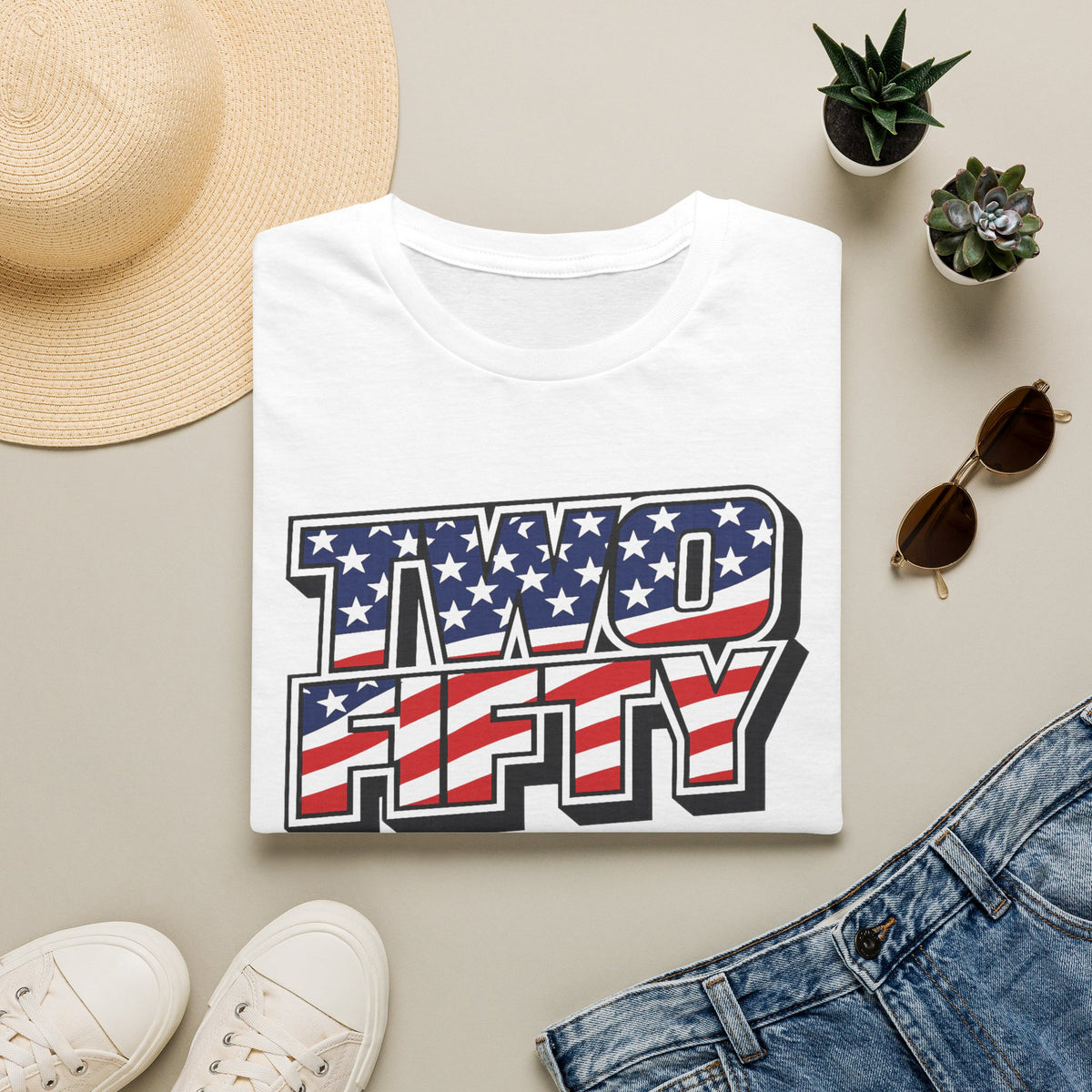 Two Fifty American Flag T-Shirt | 250th Anniversary