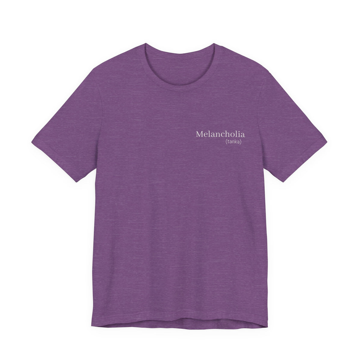 Melancholia - (tanka)  |  Wearable Literature Tee