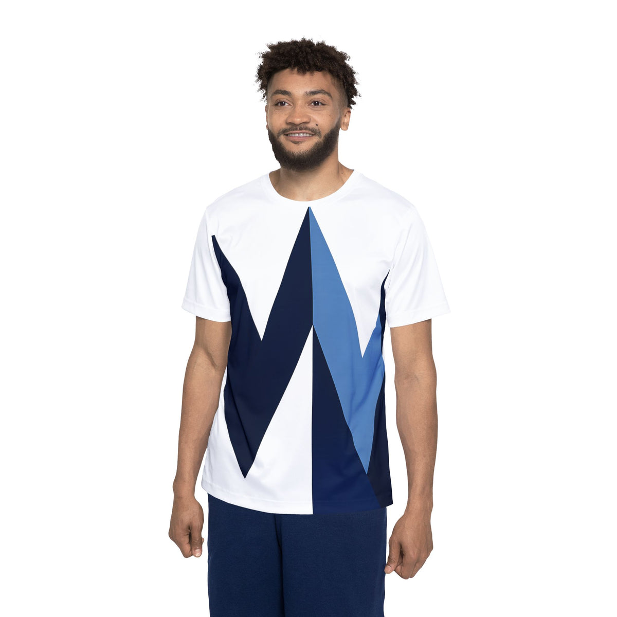 Abstract Geometric Sports Jersey  Performance Tee