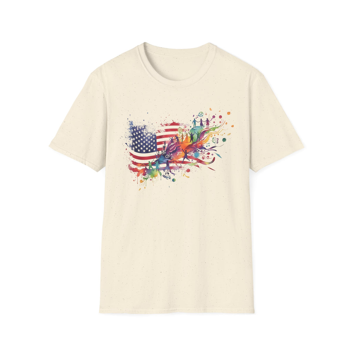 American Flag Watercolor T-Shirt | USA 250