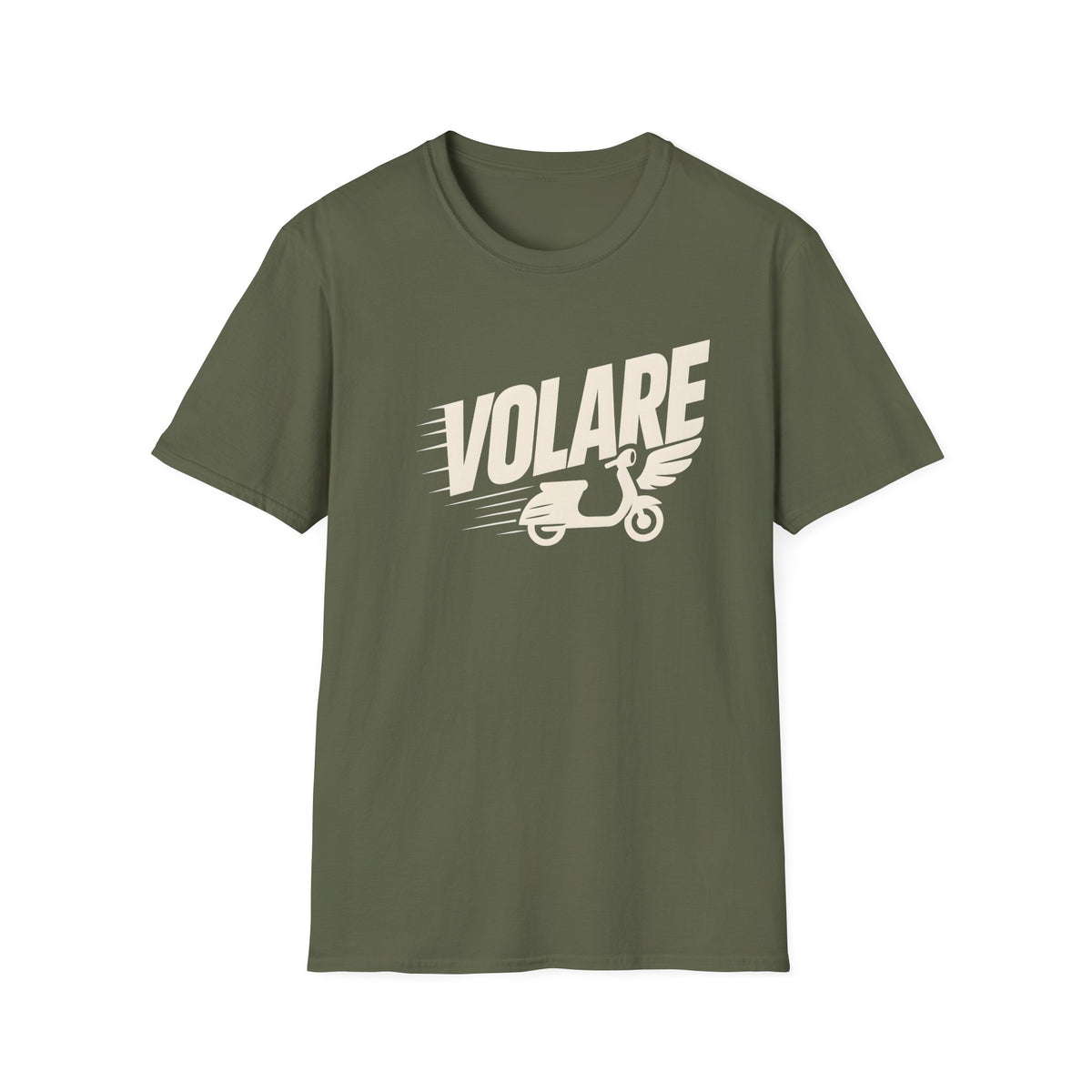 Volare Scooter T‑Shirt — Vintage Vespa Ride Graphic Tee
