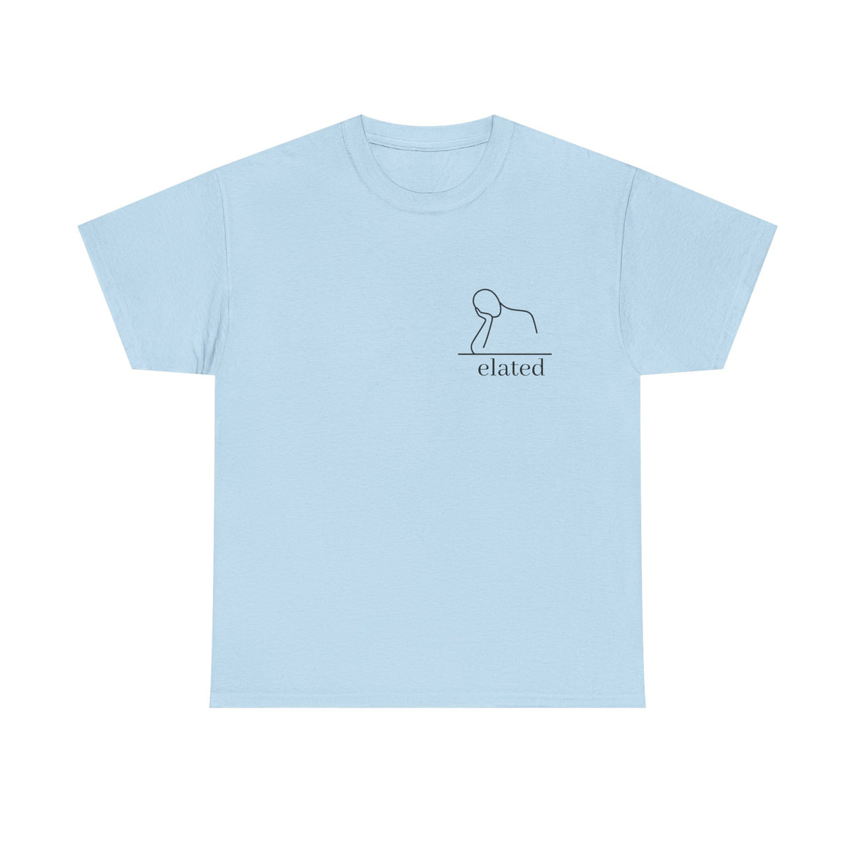 Ironic Elated Minimalist Graphic Tee