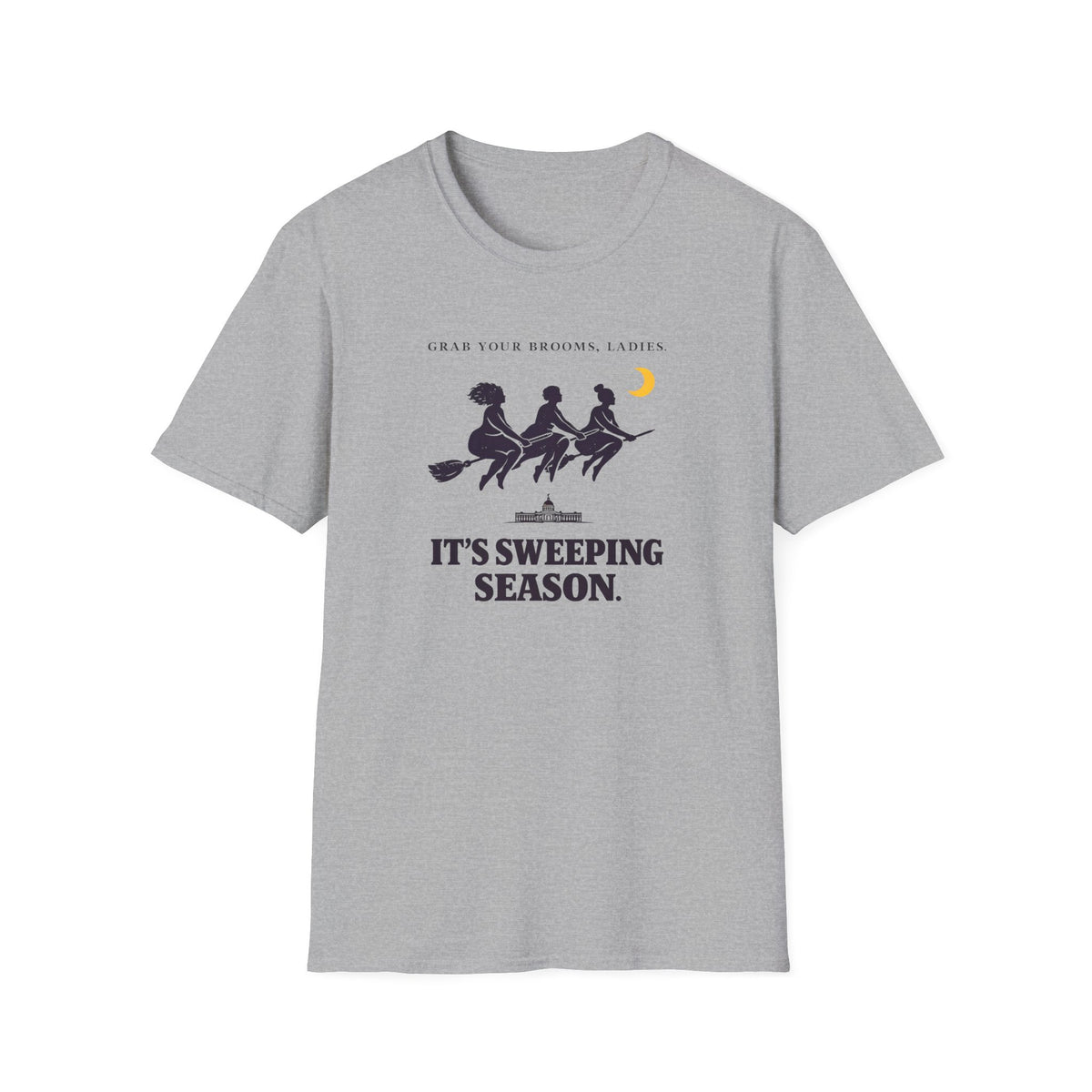 Witches on Brooms T-Shirt — Halloween Tee