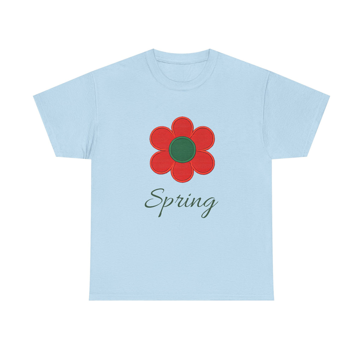 Red Floral Spring T-Shirt