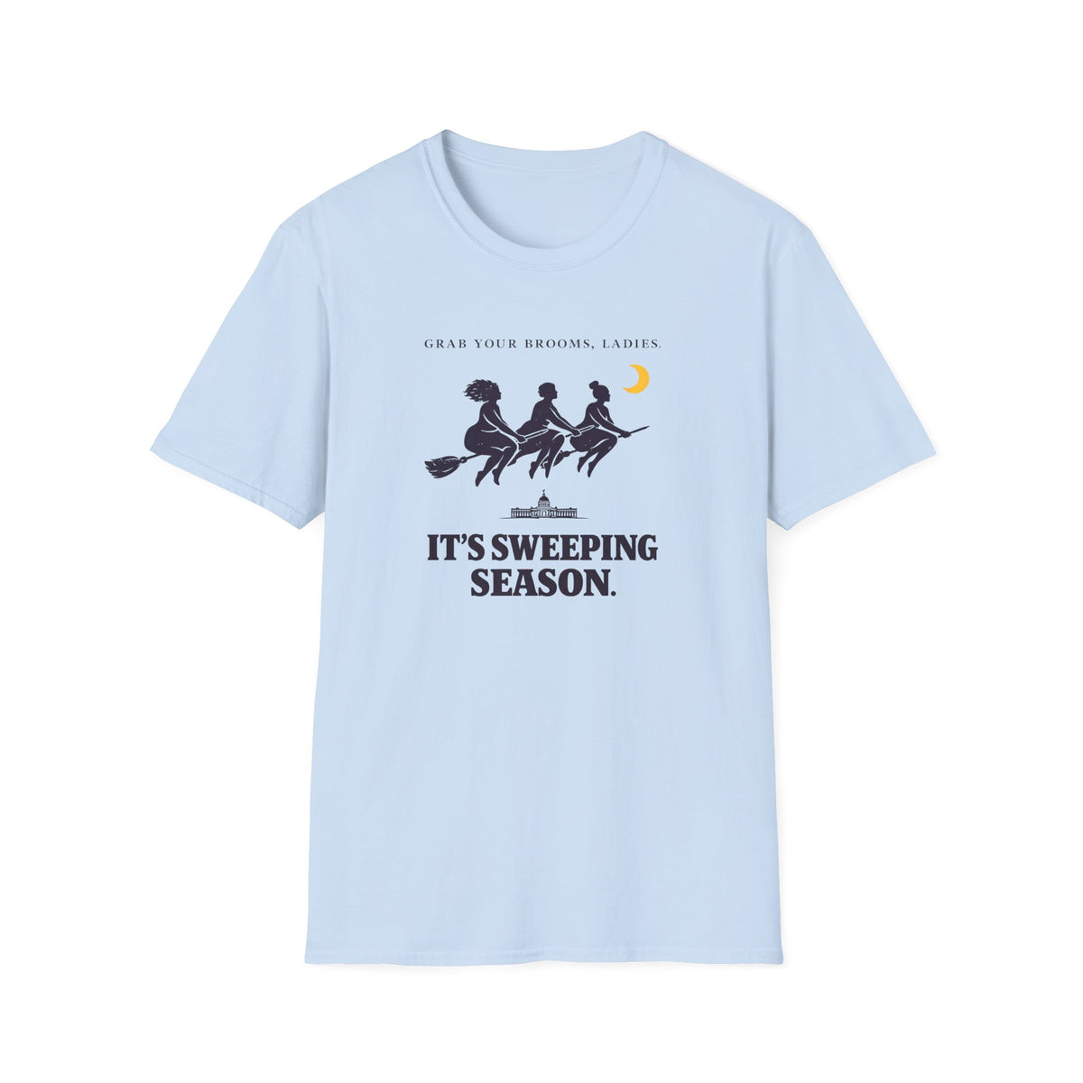 Witches on Brooms T-Shirt — Halloween Tee