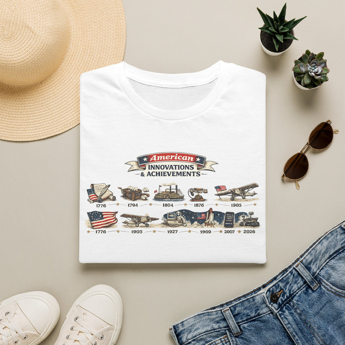 American Innovations Achievements T-Shirt | USA 250