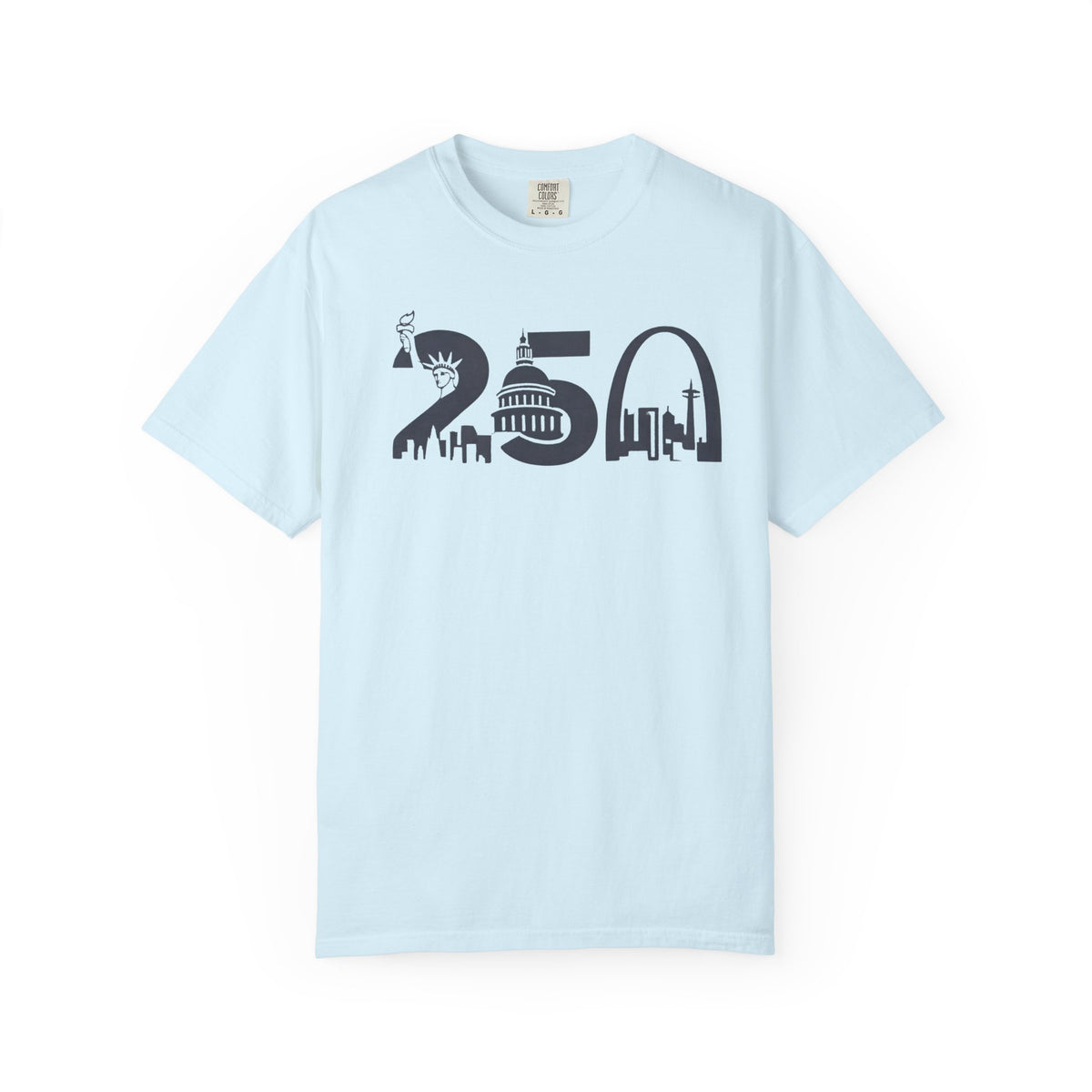 USA 250th Anniversary - Skyline Liberty Design T-Shirt