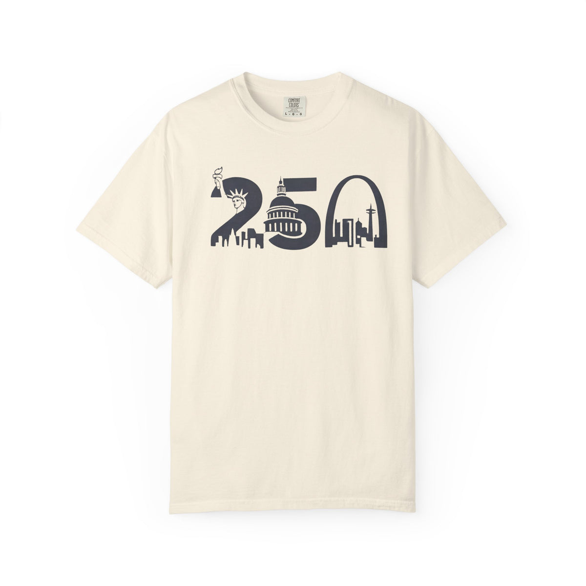 USA 250th Anniversary - Skyline Liberty Design T-Shirt