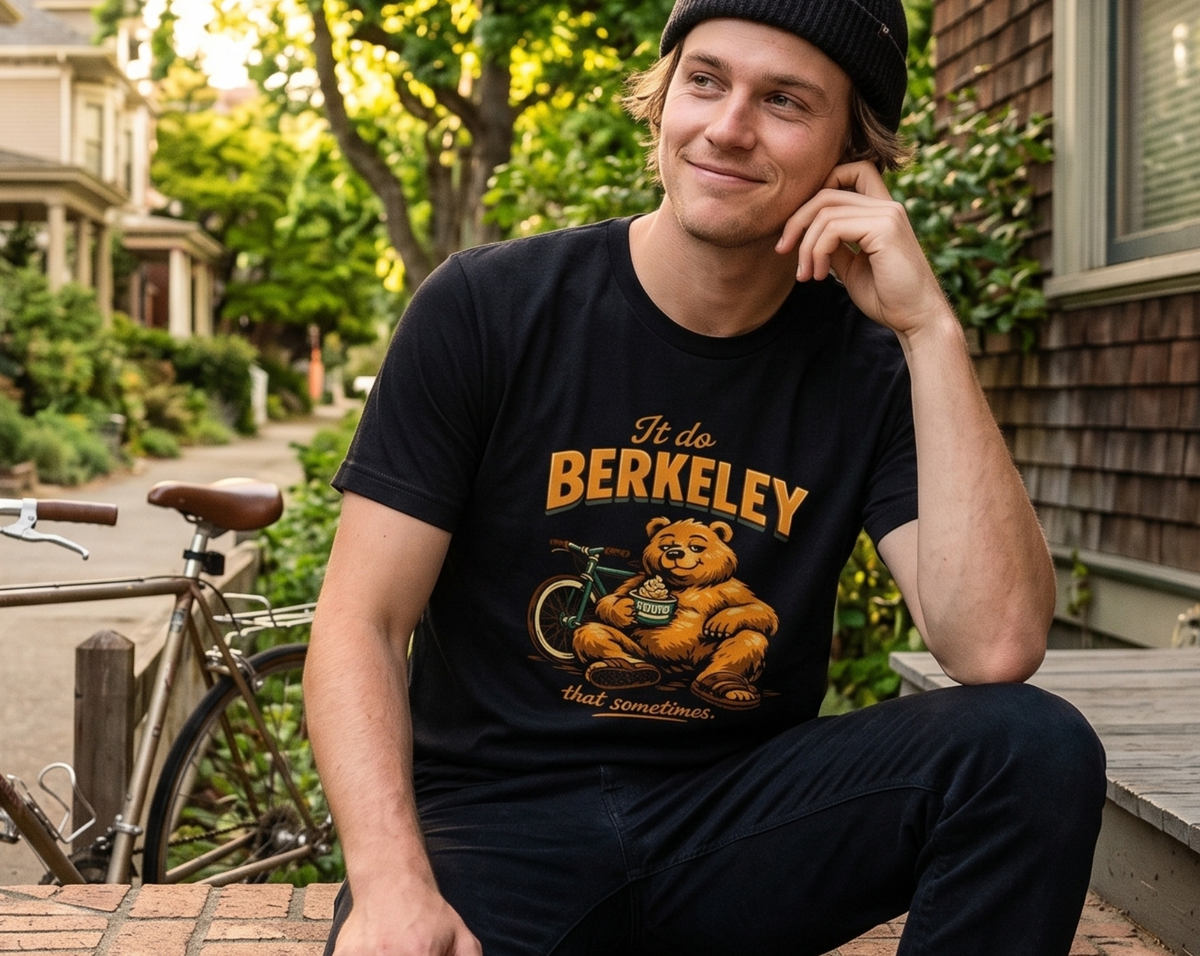 Berkeley Bear Vintage Graphic Tee — "I’d be Berkeley (that sometimes)"